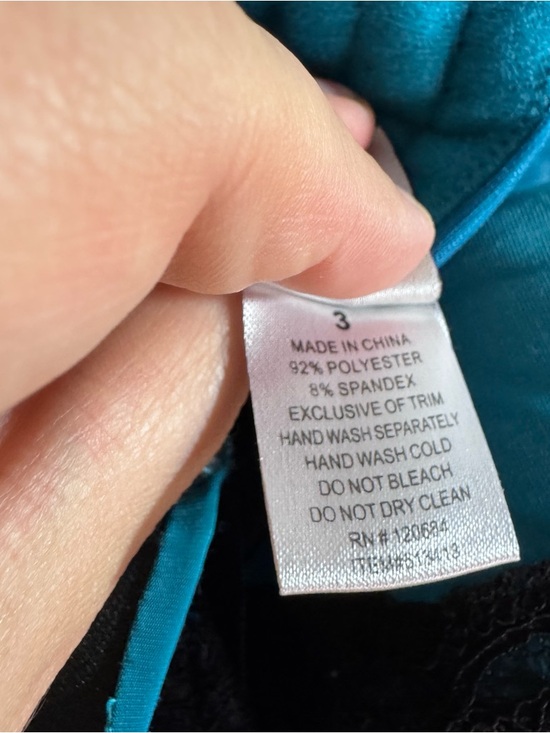 Torrid Teal Lace Corset Bustier Top Size 3 Black Mesh Lingerie - Picture 6 of 6